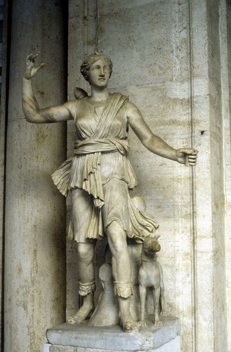 Marble statue of Artemis © 2009 Jupiterimages Corporation