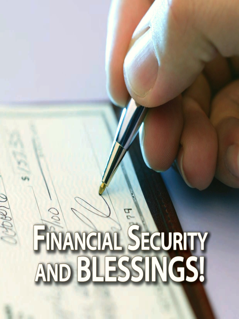 Financial Security and Blessings! Tomorrow's World