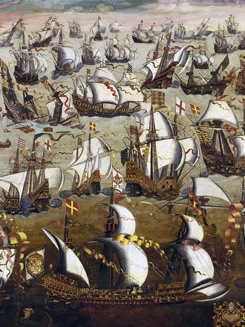 Разгром англией непобедимой армады участники. Разгром непобедимой Армады 1588. Непобедимая Армада. Непобедимая Армада была разгромлена в.