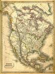 North America 1837 map