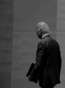 President Biden in black and white