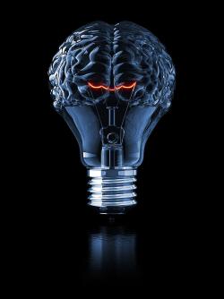 The mind in a light bulb