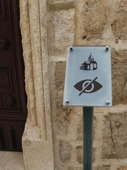 Church is blind sign