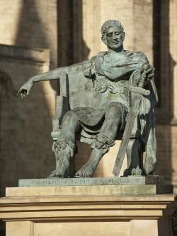 A statue of Emperor Constantine