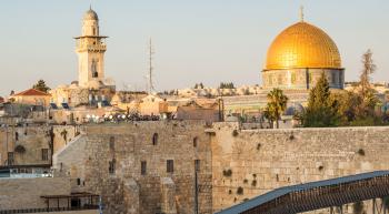 dome or the rock and davids tower