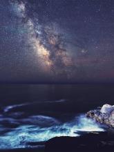 Milky Way over the ocean