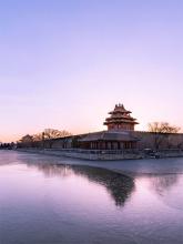 Forbidden City sunrise in Winter