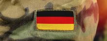 German military patch on camoflauge 