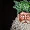 Creepy Santa statue with dark background